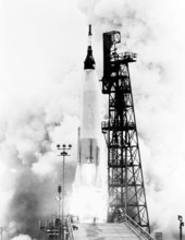 S62-02849 (24 May 1962) --- The Mercury-Atlas 7 (MA-7), carrying astronaut M. Scott Carpenter, was launched by NASA from