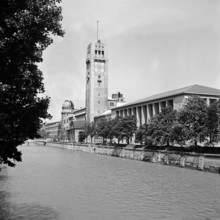 München Das Deutsche Museum auf der Museumsinsel in München, Deutschland 1930er Jahre. The German Museum at Munich, Germ