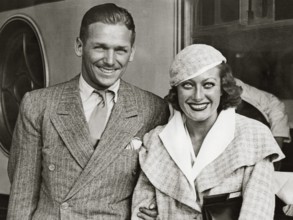 Douglas Fairbanks Jr. with his wife Joan Crawford, circa 1930. PUBLICATIONxINxGERxSUIxAUTxONLY Copyright: xHAx 30928_26