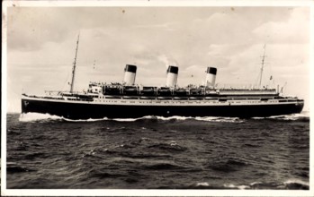 Dampfschiff Cap Arcona HSDG Ansicht Backbord AUFNAHMEDATUM GESCHÄTZT