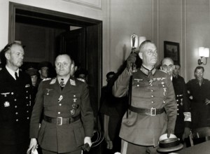 Colonel General Paul Stumpff second left Luftwaffe commander Field Marshal Wilhelm Keitel German