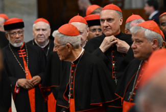 ITALY -  VESPERS SERVICE INSIDE ST MARY MAJOR BASLICA IN ROME - 2025/4/27