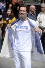 Jim Carrey bei der letzen Sendung der Late Show with David Letterman im Ed Sullivan Theater New Yor