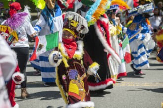 Cinco de Mayor Parade in New York Folk dancers in the Cinco de Mayo Parade in New York on Sunday Ma