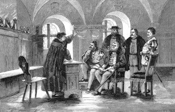 Deutscher Bauernkrieg, 1524-1526, Münster predigt den Fürsten. Die so genannte Fürstenpredigt wurde am 13. Juli 1524 von