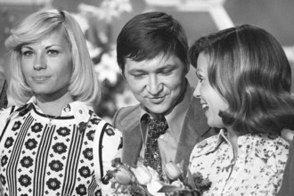 DALLI DALLI Monica Sundermann Rainer Werner Fassbinder Mady Rahl in der Quizshow Dalli Dalli
