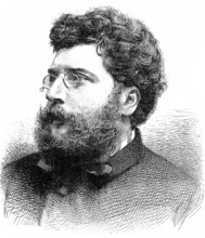 Georges Bizet, 1838 - 1875, a French composer of the Romantic period Georges Bizet, 1838 - 1875, a French composer of th