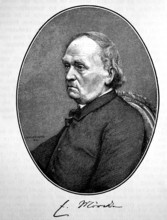 Eduard Friedrich Mörike, 8. September 1804 - 4. Juni 1875, war ein deutscher Lyriker der Schwäbischen Schule, Erzähler u