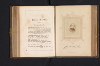 RECORD DATE NOT STATED  Portrait van Eduard Mörike, G.F. Krauss, c. 1854 - in or before 1864 photograph Germany photogra