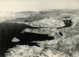 Aerial view of the Suez canal Assuan Egypt 1964 x19099x