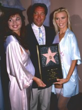Tom Jones Los Angeles.CA.USA. LIBRARY: Tom Jones with his star for the Hollywood Walk of Fame. Taken in 1980s. ReCaptio