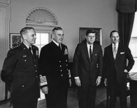 Meeting with The Earl Mountbatten, Chief of the British Defense Staff, 12:05PM. President John F. Kennedy meets with Chi