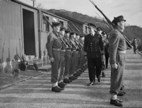 Chief of Combined Operations on Visit of Inspection. 6 March 1943, at HMS Armadilla and HMS Pascoe, Lord Louis Mountbatt