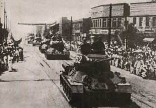 The invasion of Seoul by the North Korean military. June 28th, 1950. The strategic invasion let them occupy Seoul in onl