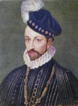 Karl IX., 1550-1574, König von Frankreich, geboren als Karl-Maximilien, Sohn von König Heinrich II. von Frankreich und K