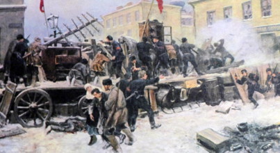 Painting depicting the mutiny on the Russian battleship Potemkin. Dated 20th Century, Copyright: xUnitedxArchivesx/xWorl