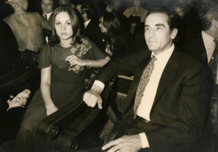 Italian film and stage actor Vittorio Gassman and wife actress Diletta D Andrea, 1970s PUBLICATIONxNOTxINxITA