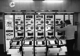 Senderaum des Senders RadioFreeEurope in München