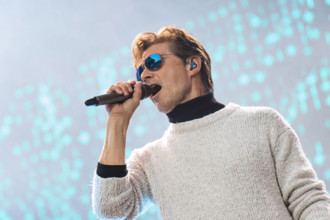 a-ha Bergen, Norway. 15th, June 2022. The Norwegian pop group a-ha performs a live concert during the Norwegian music fe