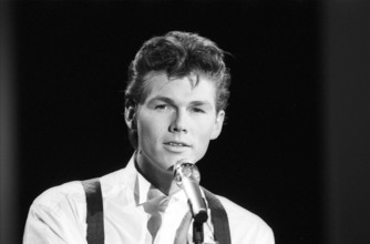 Morten Harket (Sänger a-ha ) 11/88 hör Morten Harket und a-ha im November 1988 bei Goldene Europa (ARD / SR) TV Fernsehe