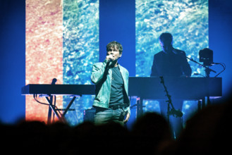 A-Ha Oslo, Norway. 20th, May 2022. The Norwegian pop group a-ha performs a live concert at Oslo Spektrum in Oslo. Here s