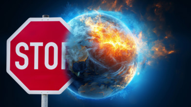 Zerstörter Planet Erde