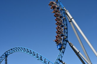 Der Europa-Park ist ein Freizeit- und Themenpark in Rust, Baden-Württemberg, Deutschland; durch die Lockerungen der Coro