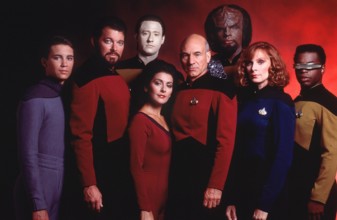 Film still or Publicity still from Star Trek Next Generation Will Wheaton Brent Spiner Jonathan F