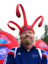 Virgin London Marathon fundraising photocall, The Tower Hotel, London, Britain - 17 September 2014 Sir Richard Branson a