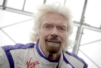 Richard Branson bei der Lighting Ceremony im Empire State Building anlsässlich der Ankunft das DS Virgin Racing Formula