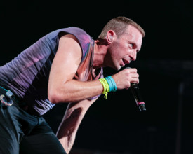 SÃO PAULO, SP - 10.03.2023: SHOW COLDPLAY - The British band Coldplay, led by vocalist Chris Martin, performs in São Pau