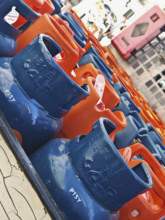 bottled gas in gas cylinders