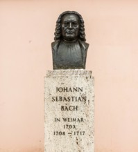 Weimar , 060215 , Stadtansicht Im Bild: Johann Sebastian Bach Statue