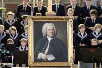 Eines der beruehmtesten Portraets des Komponisten Johann Sebastian Bach (1685-1750) ist nach Leipzig zurueckgekehrt. Am