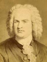 Portrait of German composer Johann Sebastian Bach x17103x