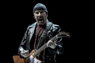 U2 Copenhagen, Denmark. 29th, September 2018. The Irish rock band U2 performs a live concert at Royal Arena in Copenhag