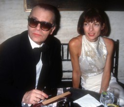 Karl Lagerfeld Anna Wintour 1992 Photo By Adam Scull/PHOTOlink/MediaPunch PUBLICATIONxINxGERxSUIxAUTxONLY Copyright: xP