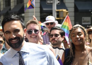 Zohran Mamdani at New York City Pride Parade 2025 in Manhattan