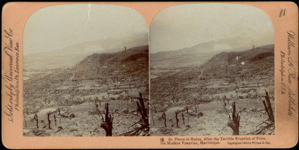 RECORD DATE NOT STATED St. Pierre in ruins, after the terrible eruption of Pelee, the modern