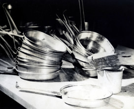RECORD DATE NOT STATED  Meal Ready to be Taken to the Former Chief of the Luftwaffe, Hermann Goering. Original Caption: