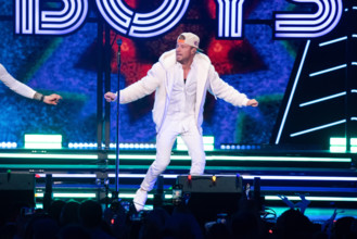 Brian Littrell of Backstreet Boys performs onstage at the iHeartRadio Z100"!s Jingle Ball 2022 Presented by Capital One a