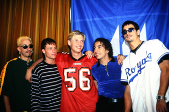 Backstreet Boys, amerikanische Boygroup, Deutschland um 1997. Copyright: HartwigxValdmanis Nur redaktionelle Nutzung. Ed