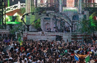Tomorrowland Festival in Itu RECORD DATE NOT STATED Performance by Duo Vini Vici, during Tomorrowland Brasil 2024. ITU (