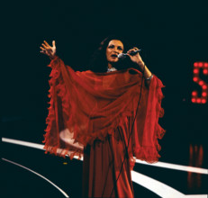 STARPARADE Starparade, ZDF Musiksendung, Deutschland, 1978, Auftritt der amerikanischen Schlagersängerin Connie Francis.