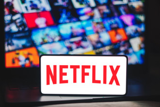 April 29, 2024, Brazil. In this photo illustration, the Netflix logo is displayed on a smartphone screen. April 29, 2024
