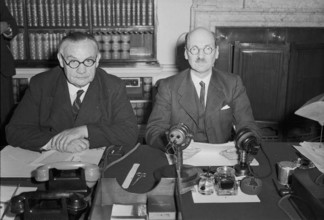 British Political Personalities 1936-1945 The Attlee Administration 1945 - 1951: Prime Minister Clement Attlee (right) a