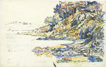 Paul Signac, The Calanque at Saint Tropez, 1906 The Calanque at Saint Tropez Copyright: xpiemagsx Natgal10012020-52592 !