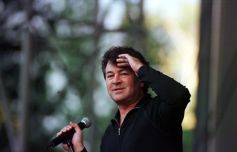 27/ Konzert 99: Deep Purple in der Parkbühne Wuhlheide , Sänger: Ian Gillan, voc, Mikro, lockige Haare, Rock, Hard Rock,