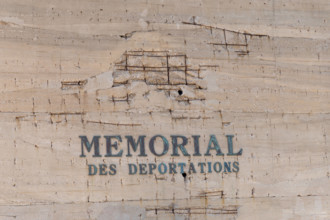 Marseille, Provence-Alpes-Cote d Azur, France - June 6, 2025: The deportation memorial in Marseille commemorates the vic