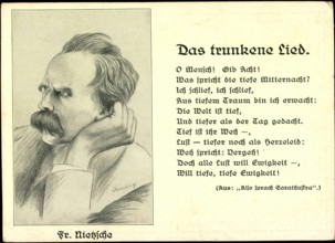 Friedrich Nietzsche, Das trunkene Lied !AUFNAHMEDATUM GESCHÄTZT!